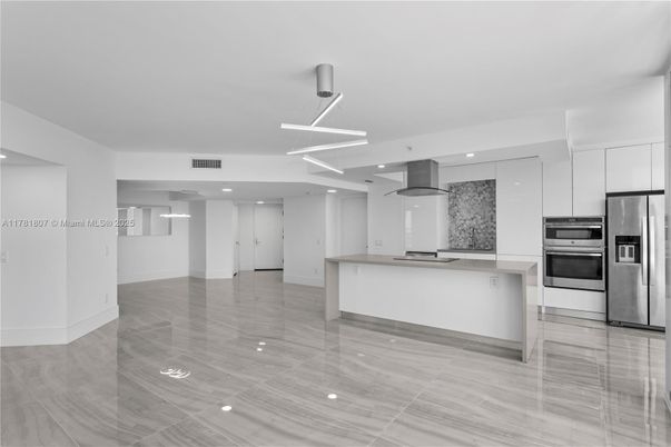 Interior, Kitchen, Pendant Lights, Recessed Lighting, Stainless Steel Appliances