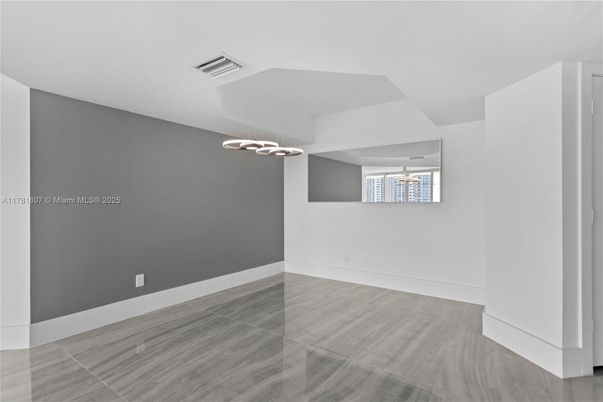 Empty room, Interior, Pendant Lights, Wood Texture Flooring