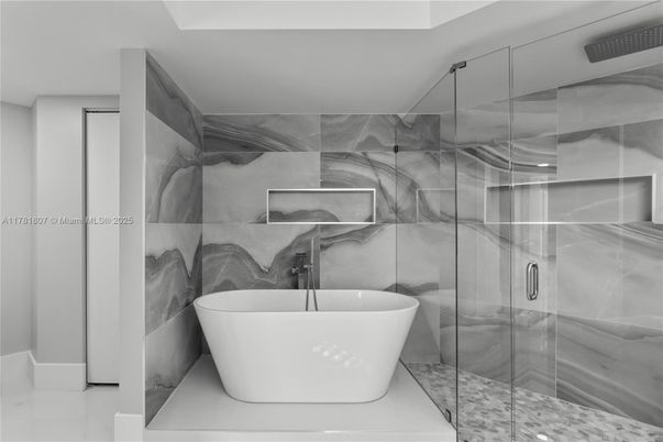 Bathroom, Free Standing Baths, Glass Shower, Interior