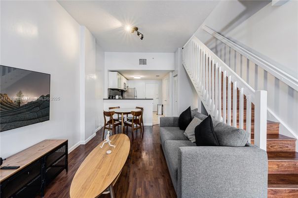 Dining room, Interior, Kitchen, Living room, Wood Texture Flooring