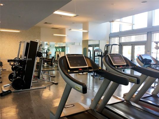 Fitness Equipment, Gym, Interior, Recessed Lighting