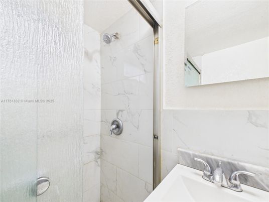 Bathroom, Glass Shower, Interior, Marble Walls
