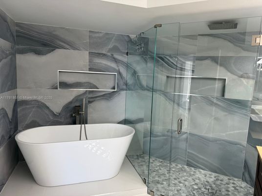 Bathroom, Free Standing Baths, Glass Shower, Interior