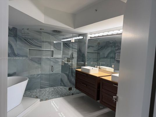 Bathroom, Free Standing Baths, Glass Shower, Interior