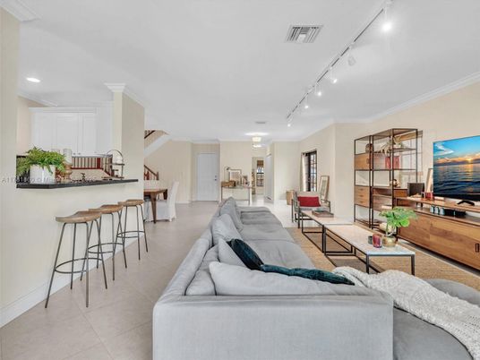 Interior, Kitchen, Living room, Recessed Lighting