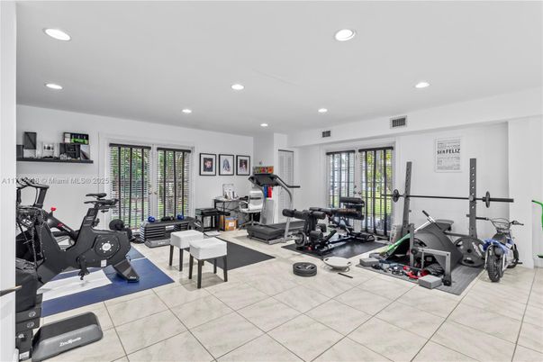 Fitness Equipment, Gym, Interior, Recessed Lighting