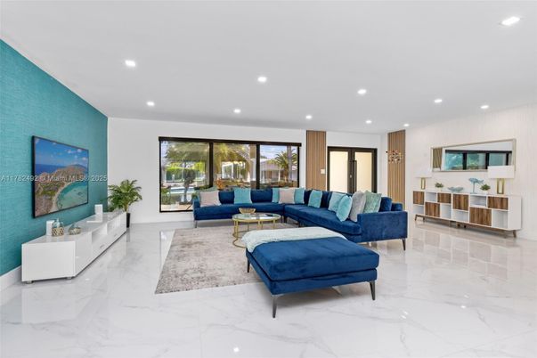 Interior, Living room, Marble, Recessed Lighting