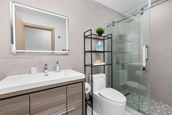Bathroom, Glass Shower, Interior