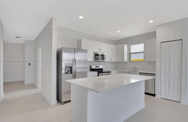 Interior, Kitchen, Recessed Lighting, Stainless Steel Appliances