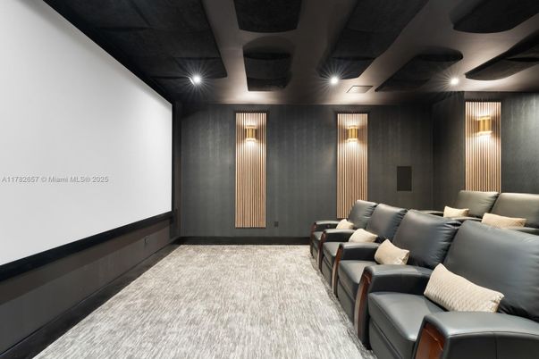 Home Theatre Room, Interior, Projection Screen, Recessed Lighting, Theatre Room