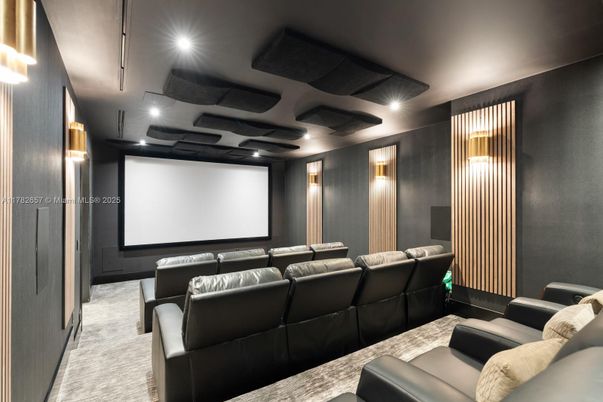 Home Theatre Room, Interior, Projection Screen, Recessed Lighting, Theatre Room