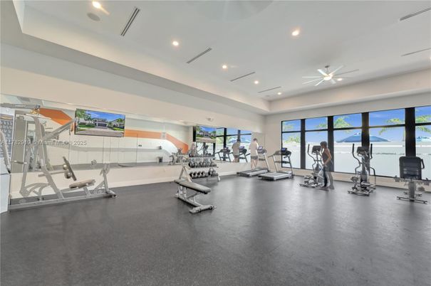 Fitness Equipment, Gym, Interior, Recessed Lighting