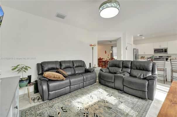Dining room, Interior, Kitchen, Living room, Recessed Lighting, Stainless Steel Appliances