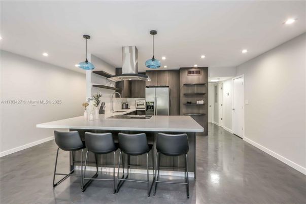 Interior, Kitchen, Pendant Lights, Recessed Lighting, Stainless Steel Appliances