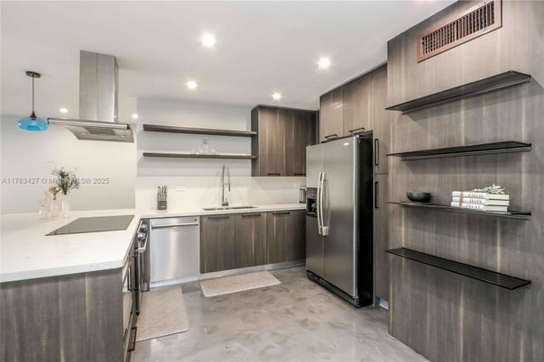 Interior, Kitchen, Pendant Lights, Recessed Lighting, Stainless Steel Appliances