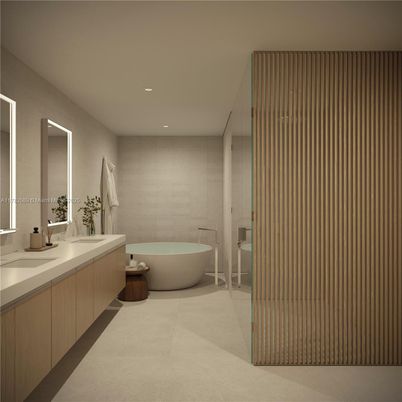 Bathroom, Dual Sink Vanities, Free Standing Baths, Interior, Recessed Lighting