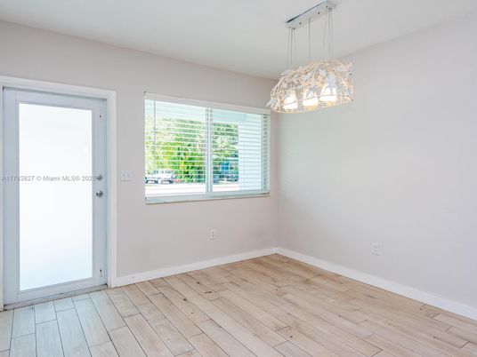Empty room, Interior, Pendant Lights, Wood Texture Flooring