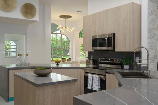 Interior, Kitchen, Pendant Lights, Stainless Steel Appliances