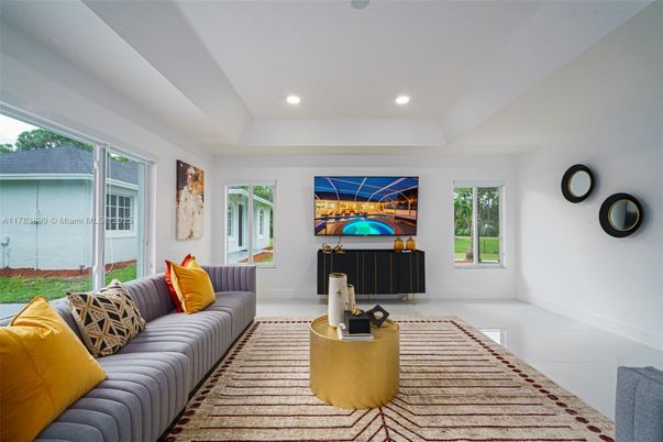 Interior, Living room, Recessed Lighting