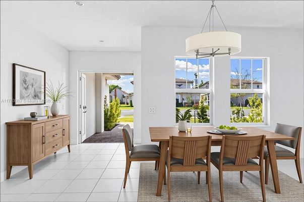 Dining room, Interior, Pendant Lights