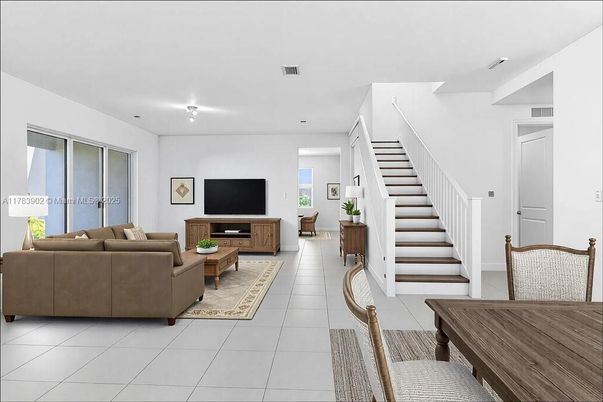 Interior, Living room, Recessed Lighting