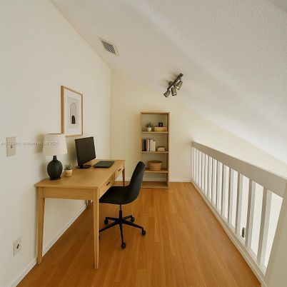 Home Office, Interior, Wood Texture Flooring