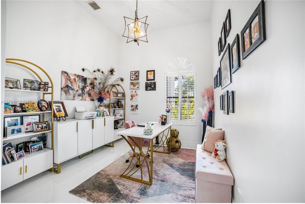 Home Office, Interior, Pendant Lights
