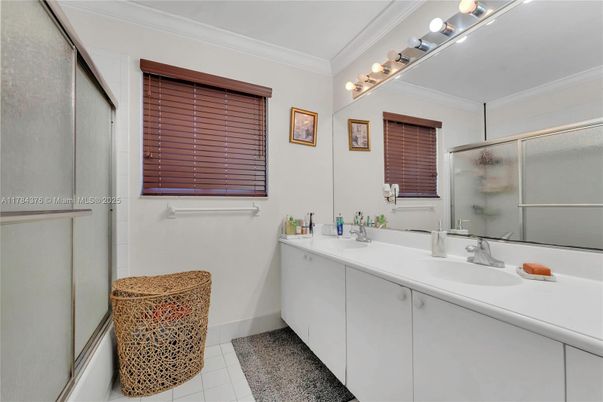 Bathroom, Dual Sink Vanities, Glass Shower, Interior