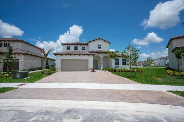 Attached, Backyard, Exterior, Facade, Mediterranean
