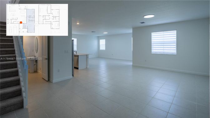 Empty room, Interior, Recessed Lighting