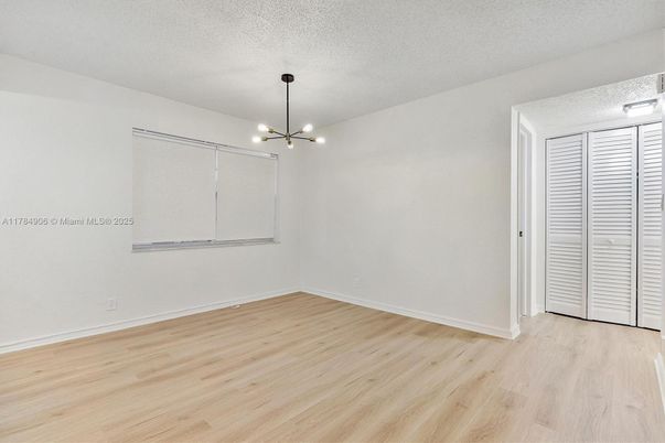 Empty room, Interior, Pendant Lights, Wood Texture Flooring