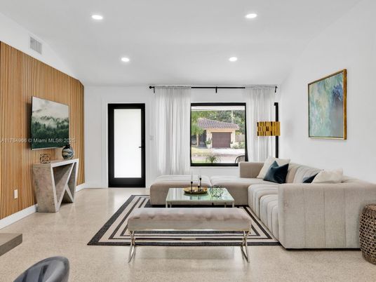 Interior, Living room, Recessed Lighting