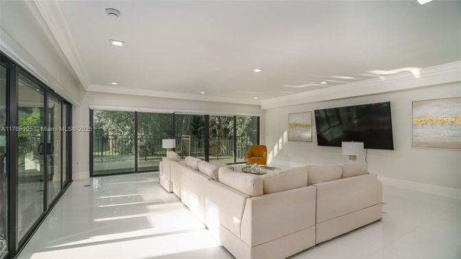 Interior, Living room, Recessed Lighting