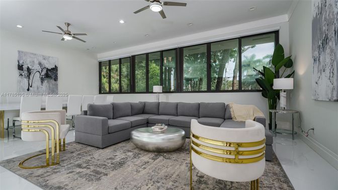 Interior, Living room, Recessed Lighting