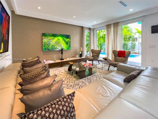 Interior, Living room, Recessed Lighting