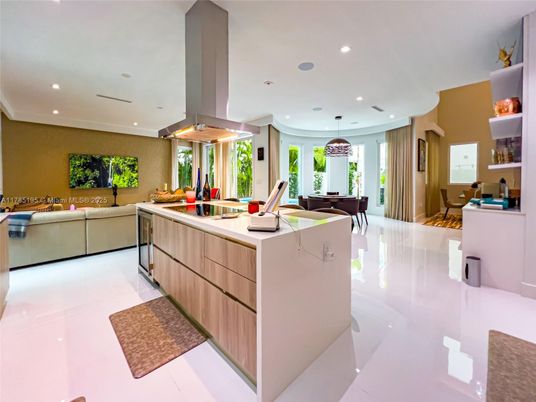 Billiard Table, Game Room, Interior, Kitchen, Living room, Pendant Lights, Recessed Lighting