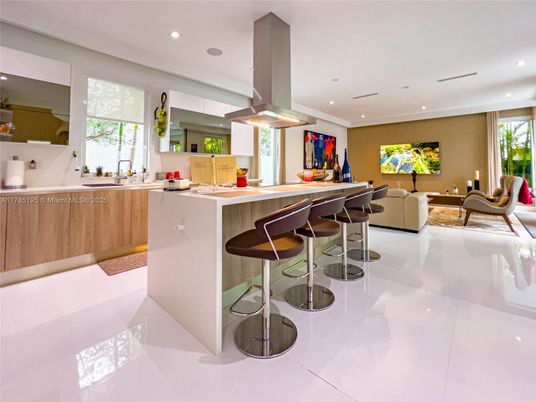 Interior, Kitchen, Living room, Pendant Lights, Recessed Lighting