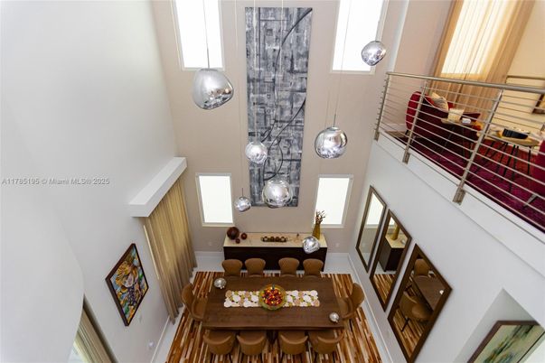 Dining room, Interior, Pendant Lights
