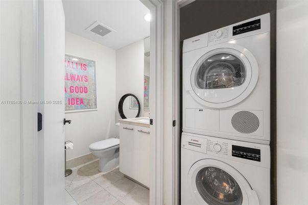 Bathroom, Interior, Recessed Lighting, Utility Closets, Washer
