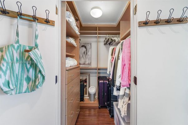 Interior, Walk-in Closets, Wood Texture Flooring