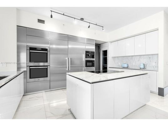 Interior, Kitchen, Marble, Stainless Steel Appliances