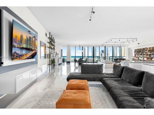 Dining room, Interior, Living room, Marble, Pendant Lights