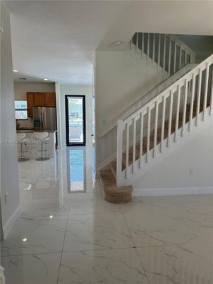 Interior, Kitchen, Marble, Recessed Lighting, Stainless Steel Appliances