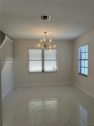 Empty room, Interior, Marble, Pendant Lights