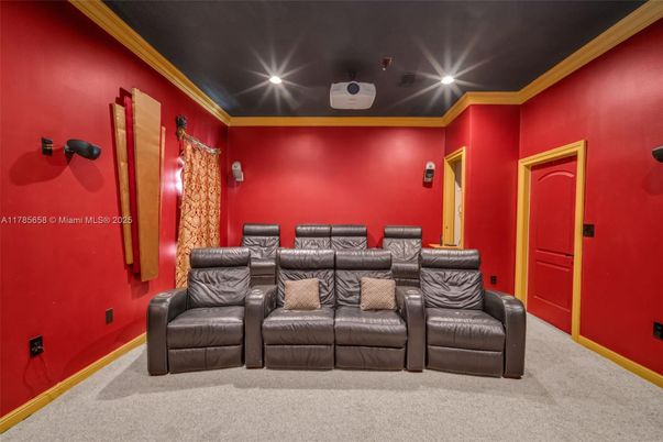 Home Theatre Room, Interior, Recessed Lighting, Theatre Room