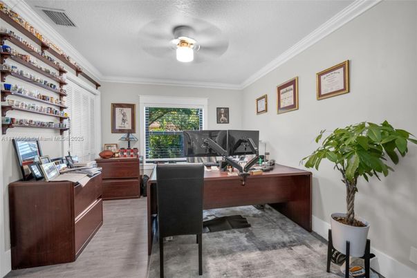 Home Office, Interior, Wood Texture Flooring