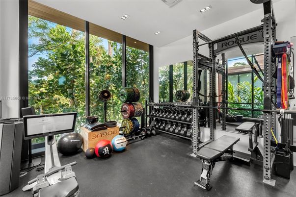 Fitness Equipment, Gym, Interior, Recessed Lighting