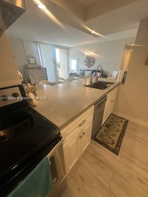 Interior, Kitchen, Wood Texture Flooring