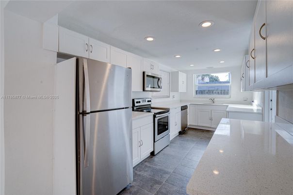 Interior, Kitchen, Recessed Lighting, Stainless Steel Appliances