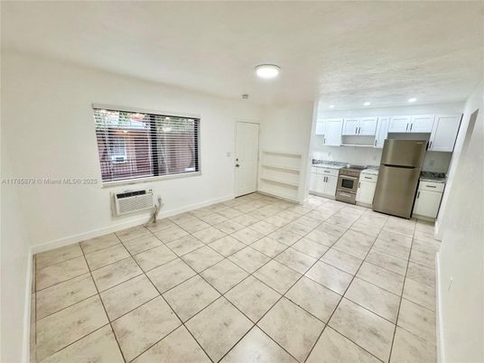 Empty room, Interior, Kitchen, Recessed Lighting